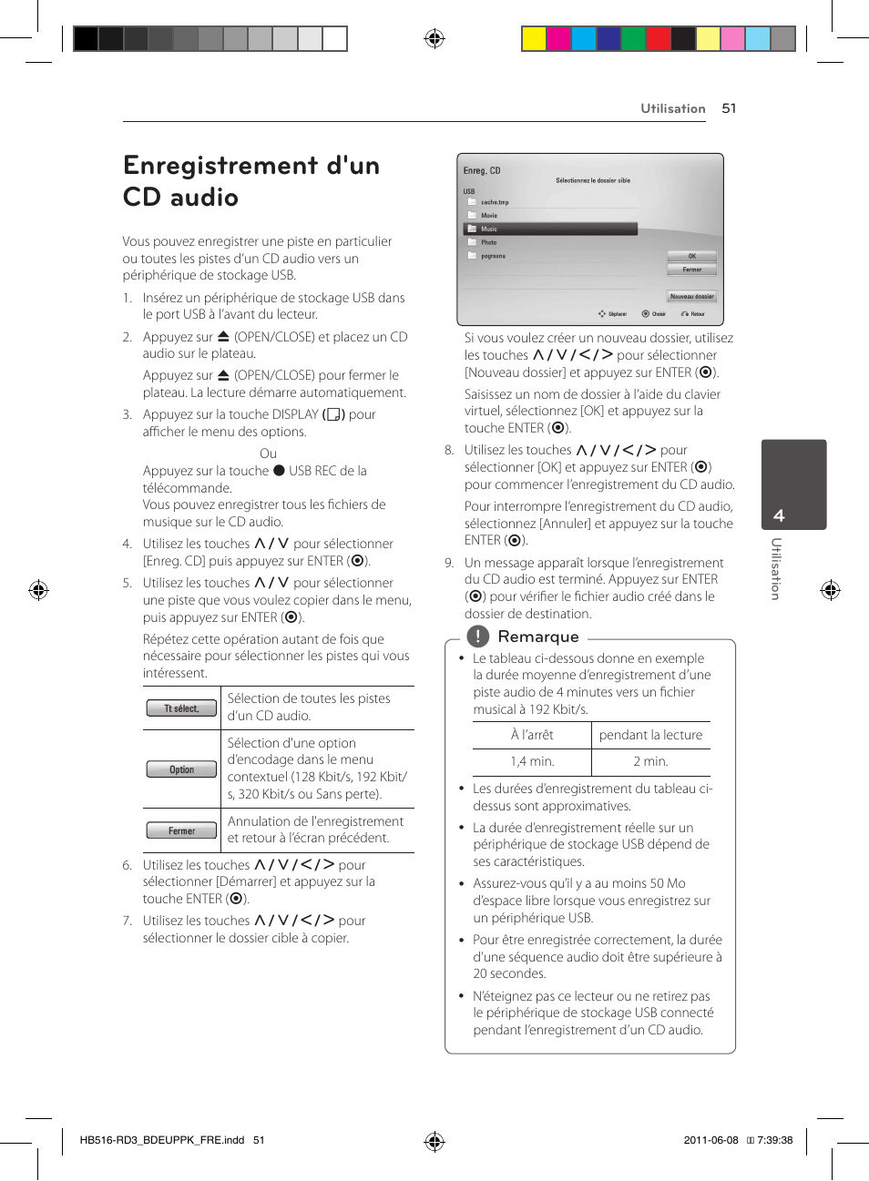 Enregistrement d'un cd audio | Pioneer BCS-HF818 User Manual | Page 119 / 424