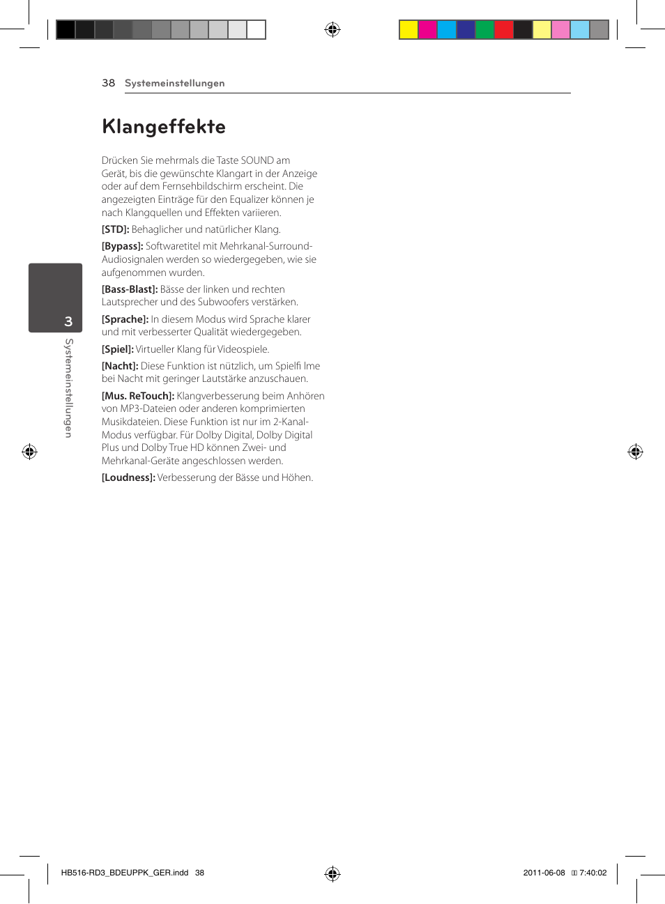 38 klangeffekte, Klangeffekte | Pioneer BCS-HF818 User Manual | Page 180 / 424