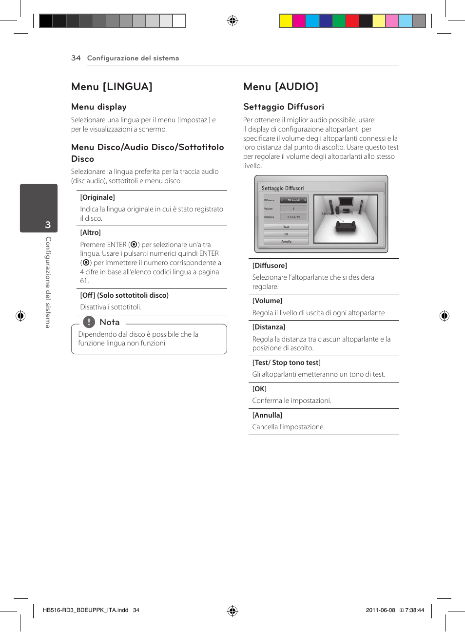 34 – menu [lingua] 34 – menu [audio, Menu [lingua, Menu [audio | Pioneer BCS-HF818 User Manual | Page 244 / 424