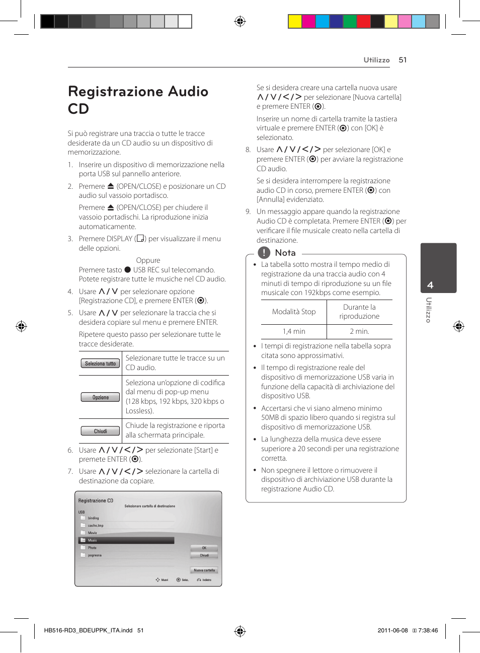 Registrazione audio cd | Pioneer BCS-HF818 User Manual | Page 261 / 424