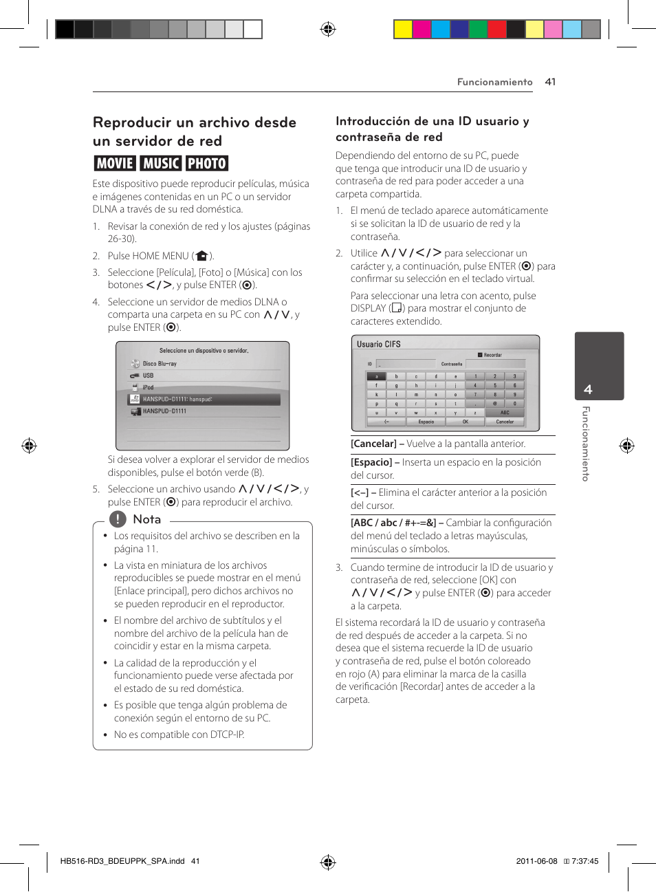 41 – reproducir un archivo desde un, Servidor de red, Reproducir un archivo desde un servidor de red yui | Pioneer BCS-HF818 User Manual | Page 319 / 424