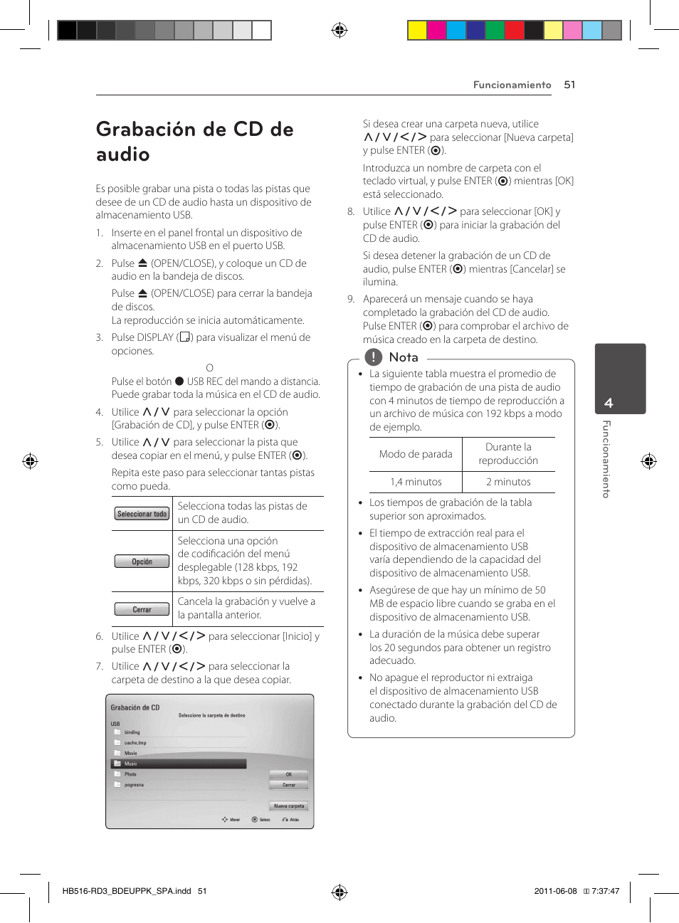 Grabación de cd de audio | Pioneer BCS-HF818 User Manual | Page 329 / 424