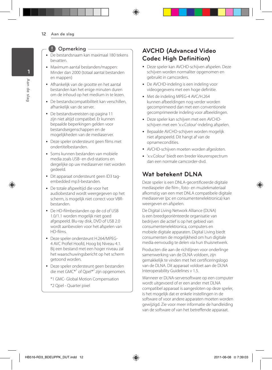 12 – avchd (advanced video codec high, Definition), 12 – wat betekent dlna | Avchd (advanced video codec high definition), Wat betekent dlna, Opmerking | Pioneer BCS-HF818 User Manual | Page 358 / 424