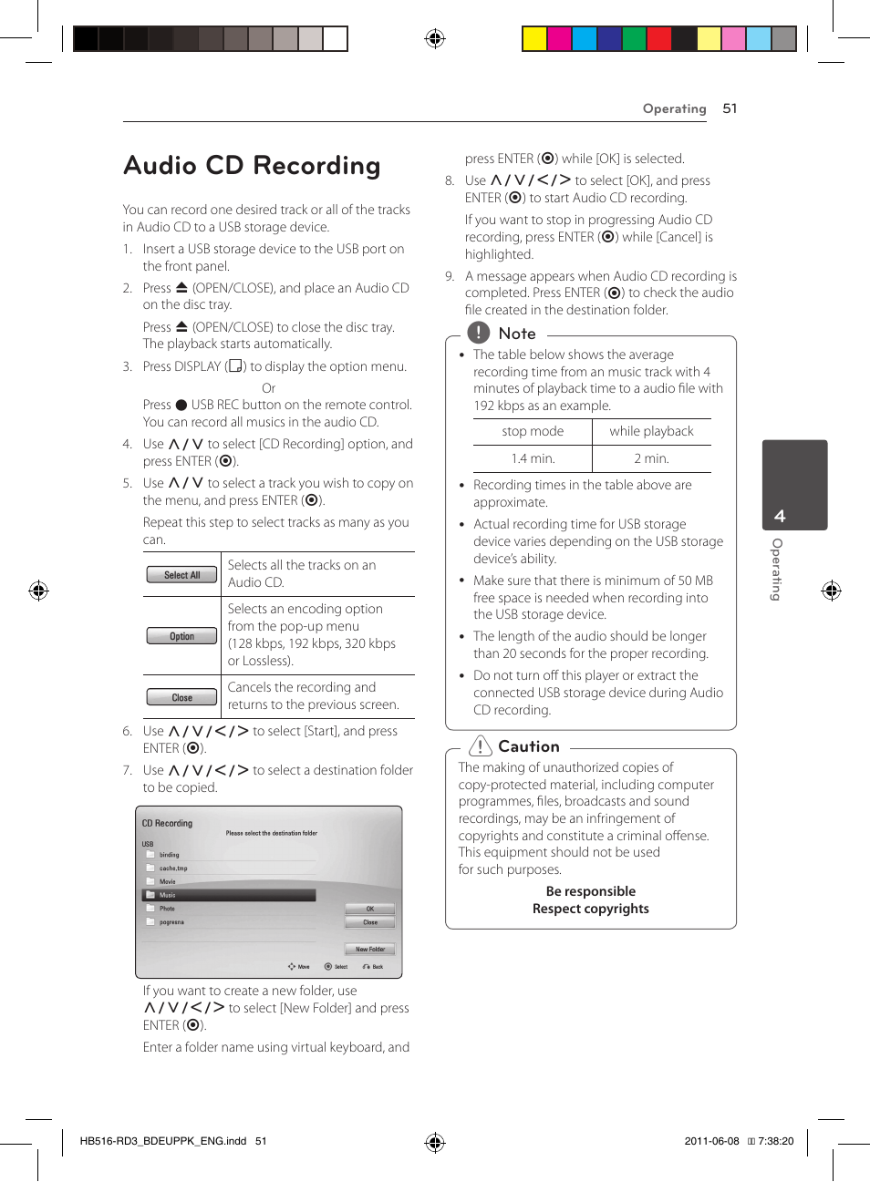 Audio cd recording | Pioneer BCS-HF818 User Manual | Page 51 / 424