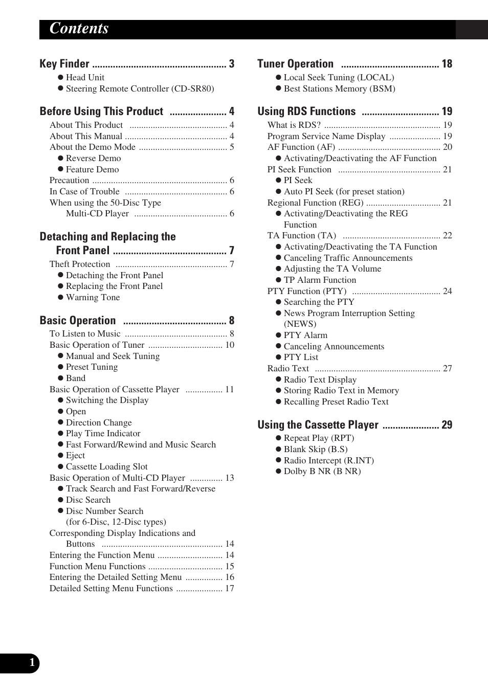 Pioneer KEH-P8010R User Manual | Page 2 / 132
