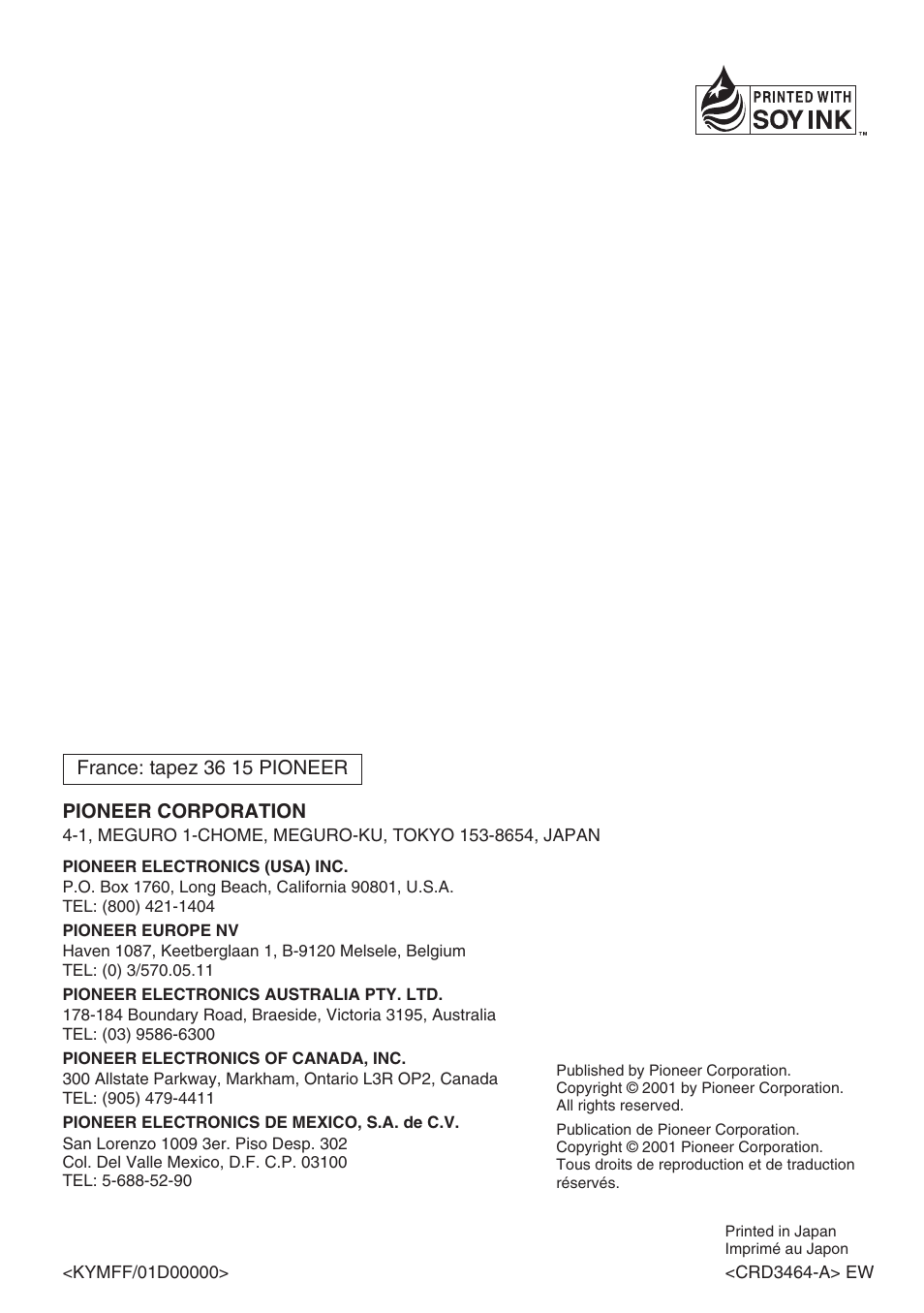 Pioneer SDV-P7 User Manual | Page 76 / 76