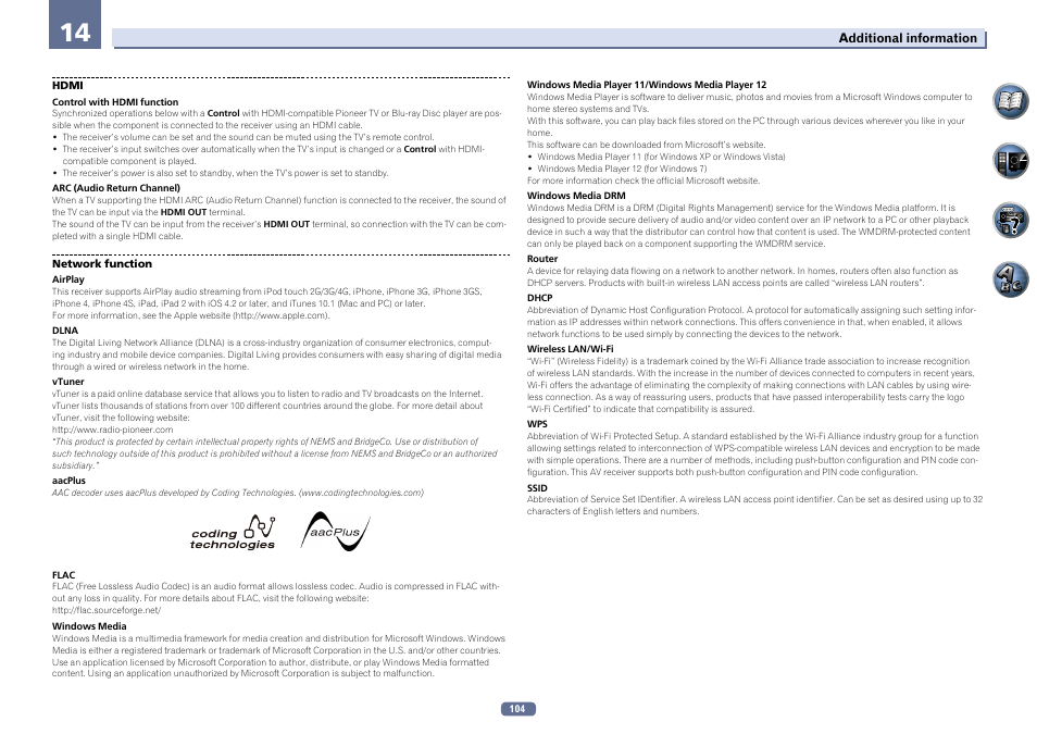 Pioneer SC-2022-K User Manual | Page 104 / 113