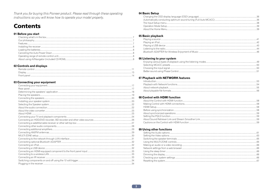 Pioneer SC-2022-K User Manual | Page 3 / 113