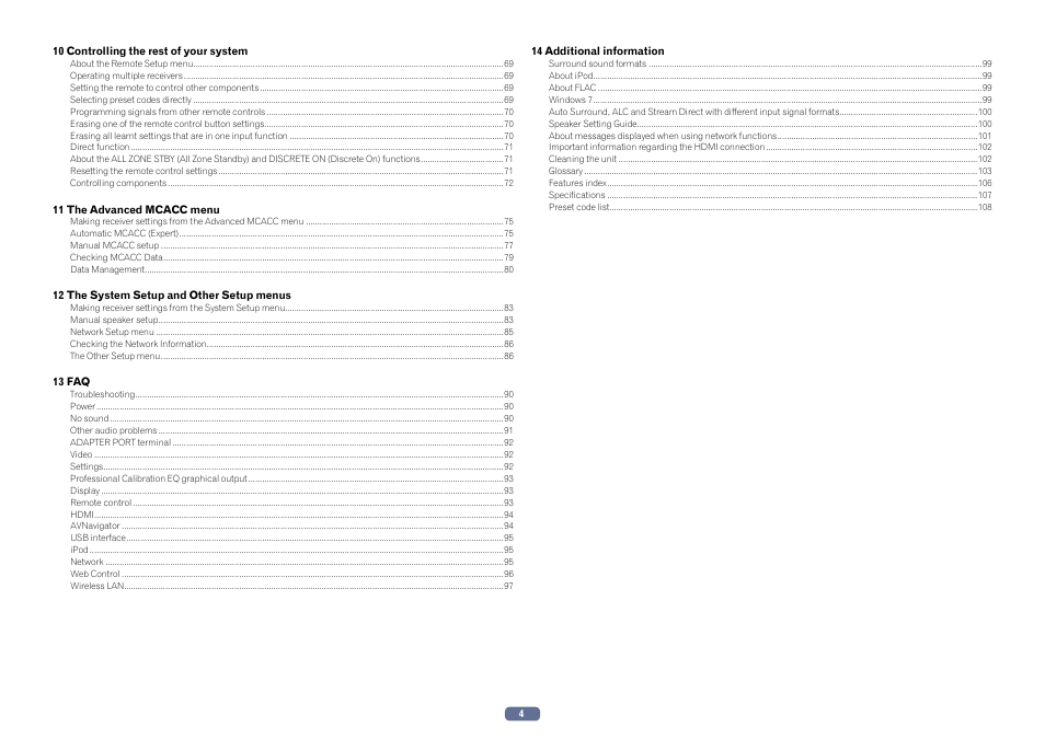 Pioneer SC-2022-K User Manual | Page 4 / 113