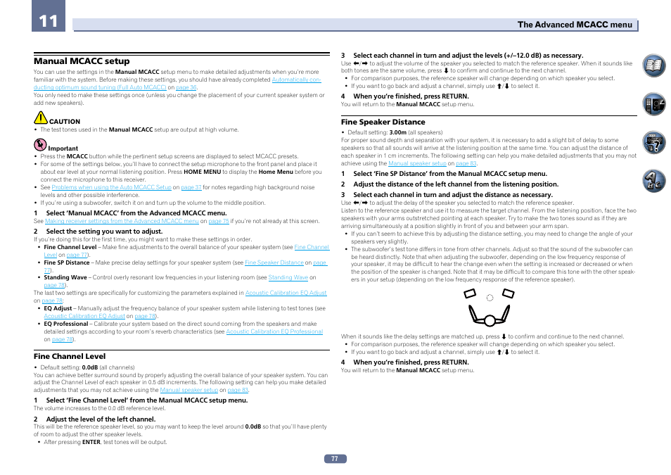 Manual mcacc setup | Pioneer SC-2022-K User Manual | Page 77 / 113