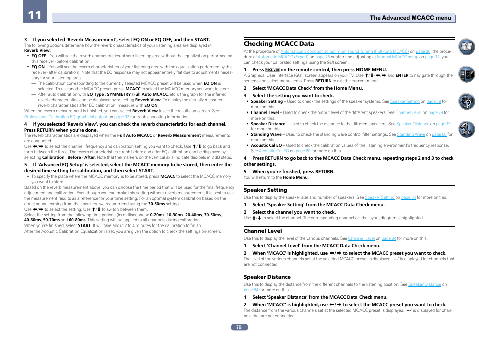 Checking mcacc data | Pioneer SC-2022-K User Manual | Page 79 / 113