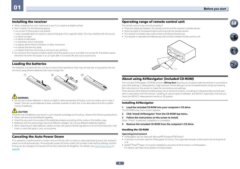 Pioneer SC-2022-K User Manual | Page 8 / 113