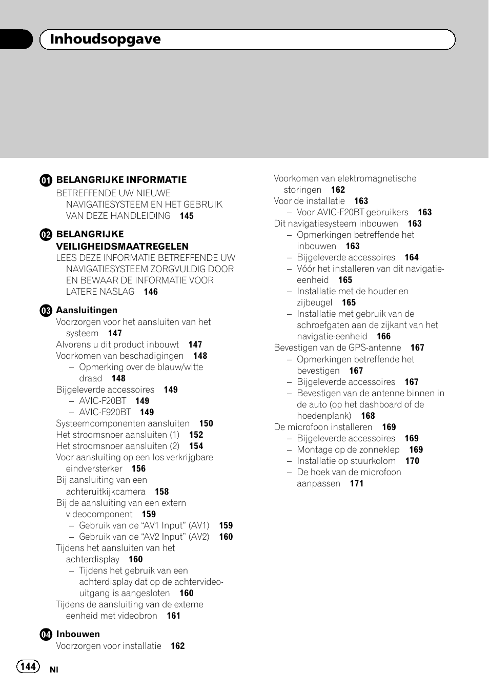 Pioneer AVIC-F920BT User Manual | Page 144 / 172