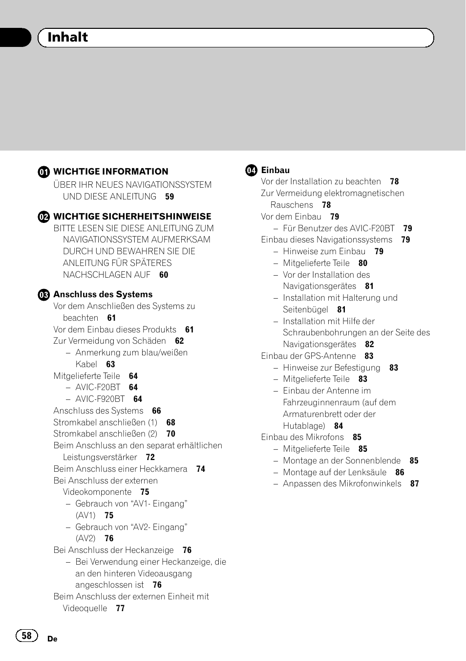 Pioneer AVIC-F920BT User Manual | Page 58 / 172