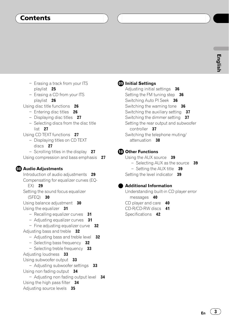 Pioneer DEH-P4500R User Manual | Page 3 / 88
