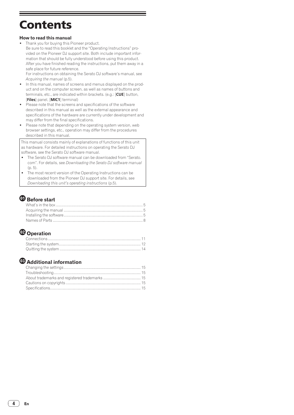 Pioneer DDJ-SZ User Manual | Page 4 / 16