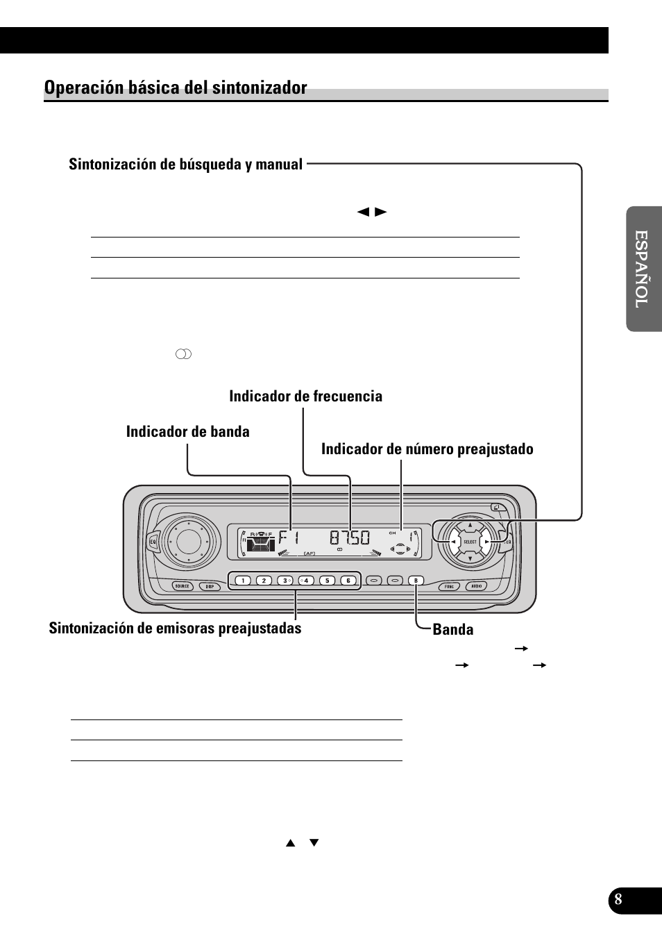 Operación básica del sintonizador | Pioneer DEH-P4300R User Manual | Page 61 / 108
