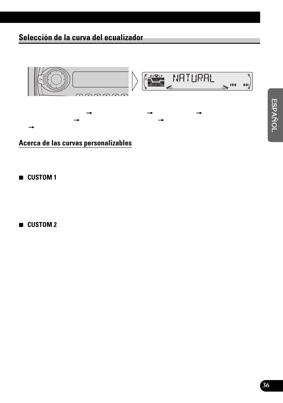 Selección de la curva del ecualizador, Acerca de las curvas personalizables | Pioneer DEH-P4300R User Manual | Page 89 / 108