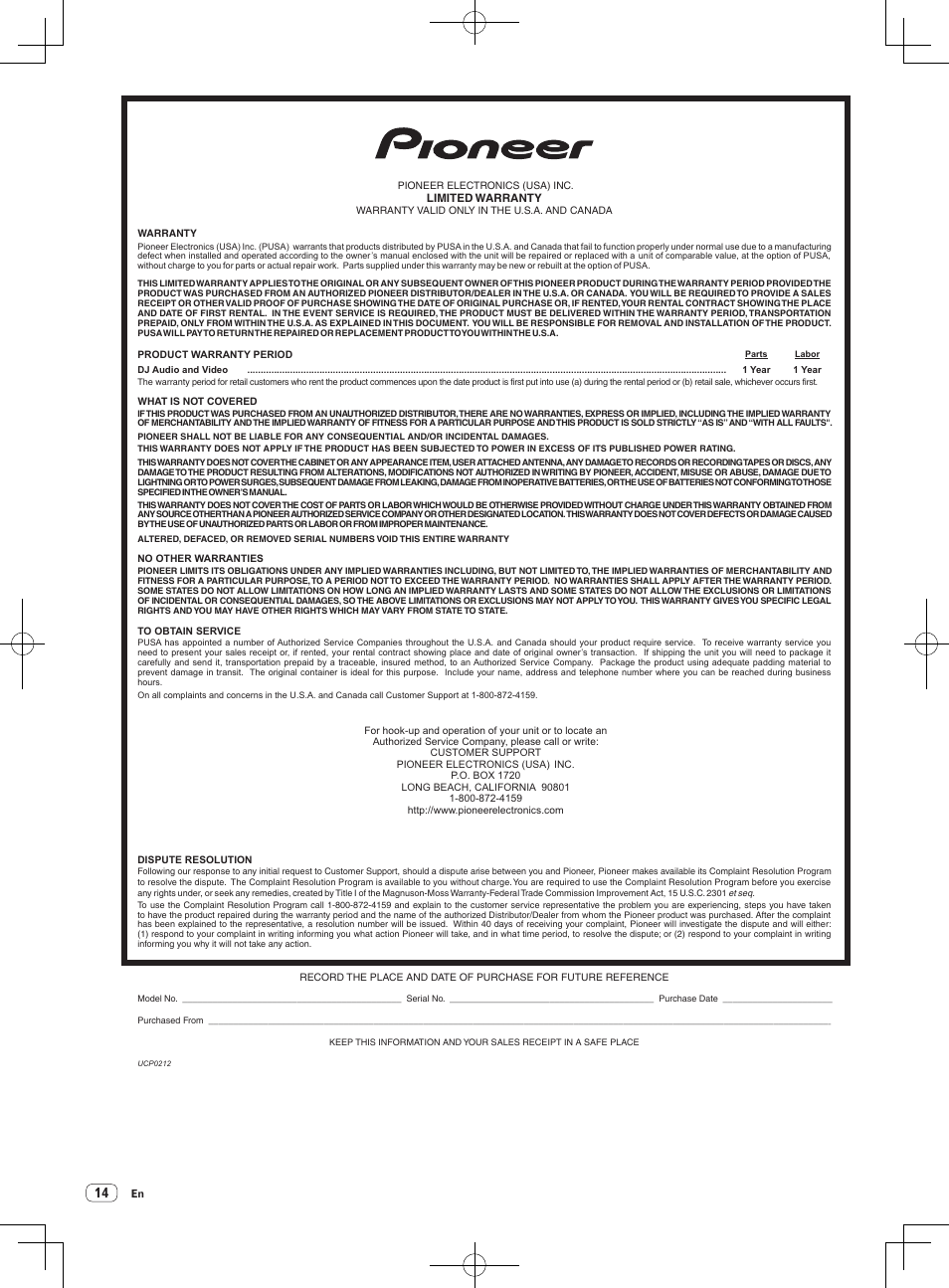 Pioneer DDJ-SB User Manual | Page 14 / 68