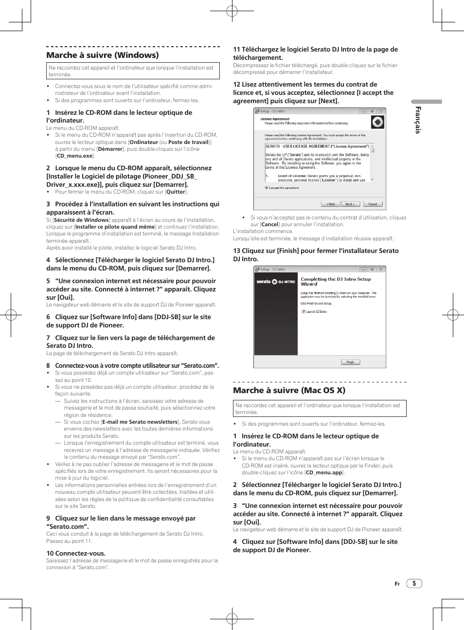 Marche à suivre (windows), Marche à suivre (mac os x) | Pioneer DDJ-SB User Manual | Page 19 / 68