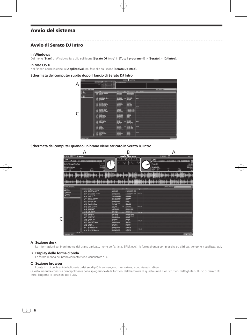 Avvio del sistema, Ac b | Pioneer DDJ-SB User Manual | Page 46 / 68