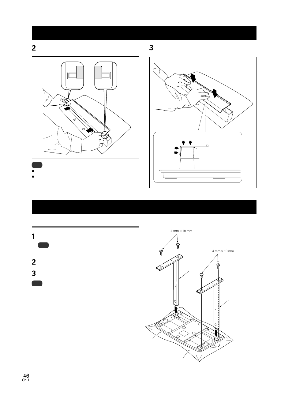 組裝支架, 組裝程序 | Pioneer PDK-TS23 User Manual | Page 46 / 50