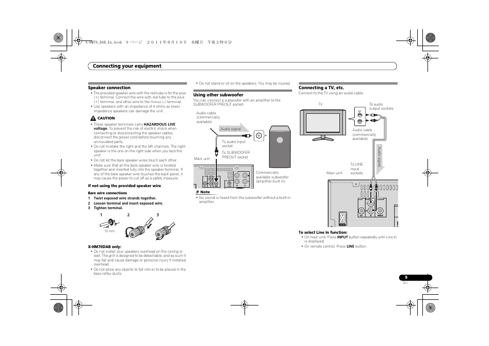 Pioneer X-HM70DAB-K User Manual | Page 9 / 40
