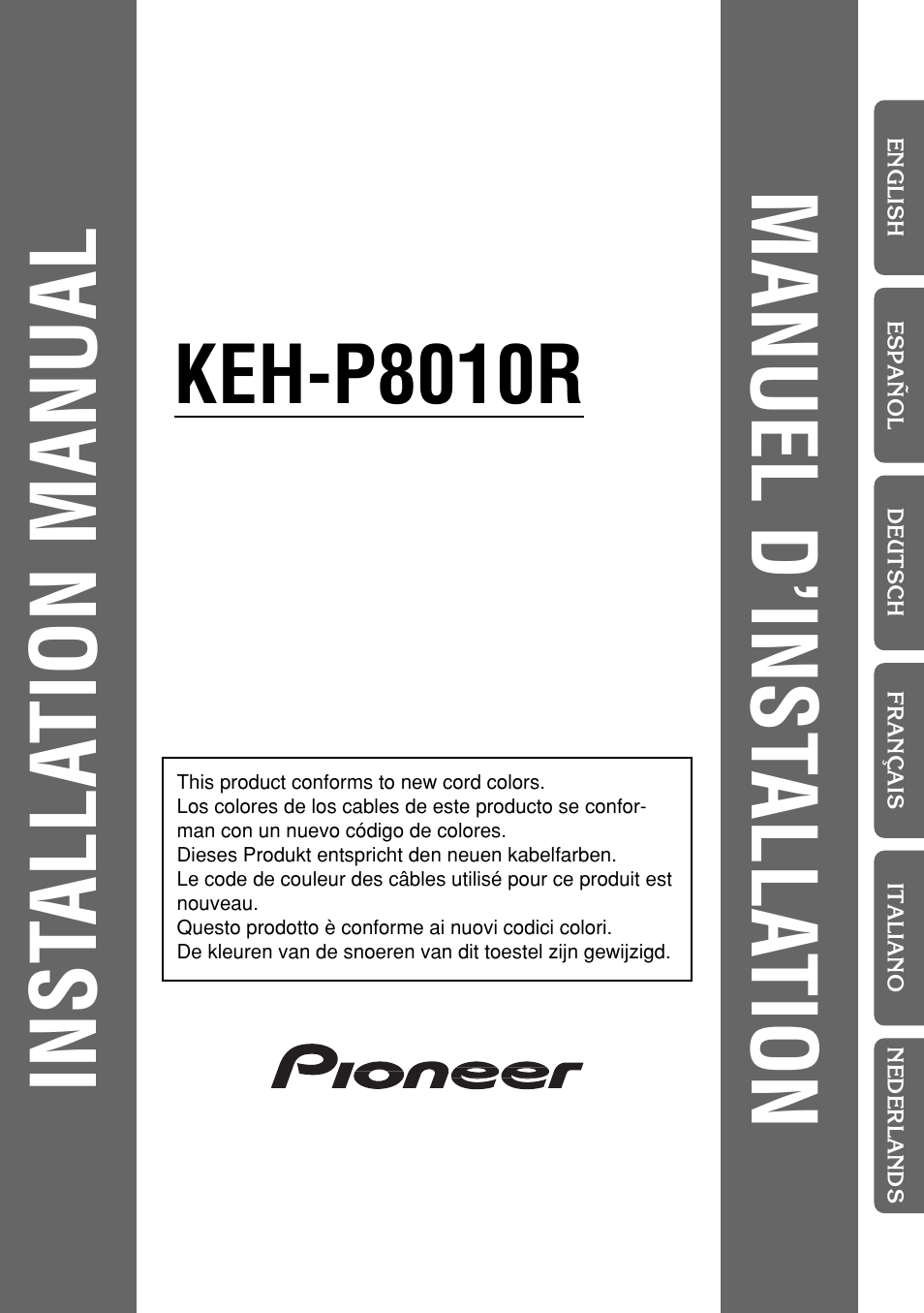Pioneer KEH-P8010R User Manual | 40 pages