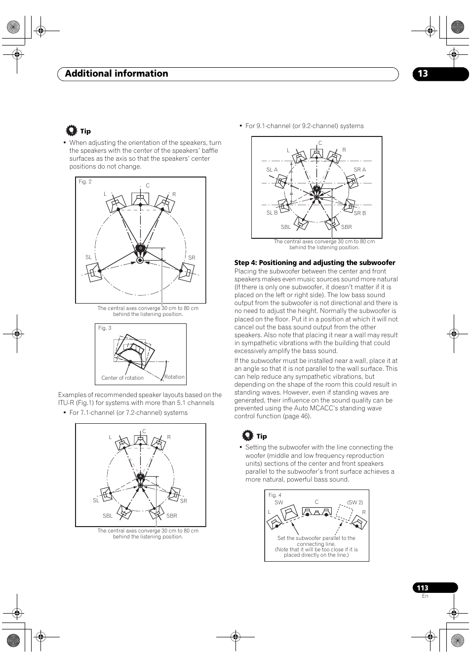 Additional information 13 | Pioneer SC-LX90 User Manual | Page 113 / 150
