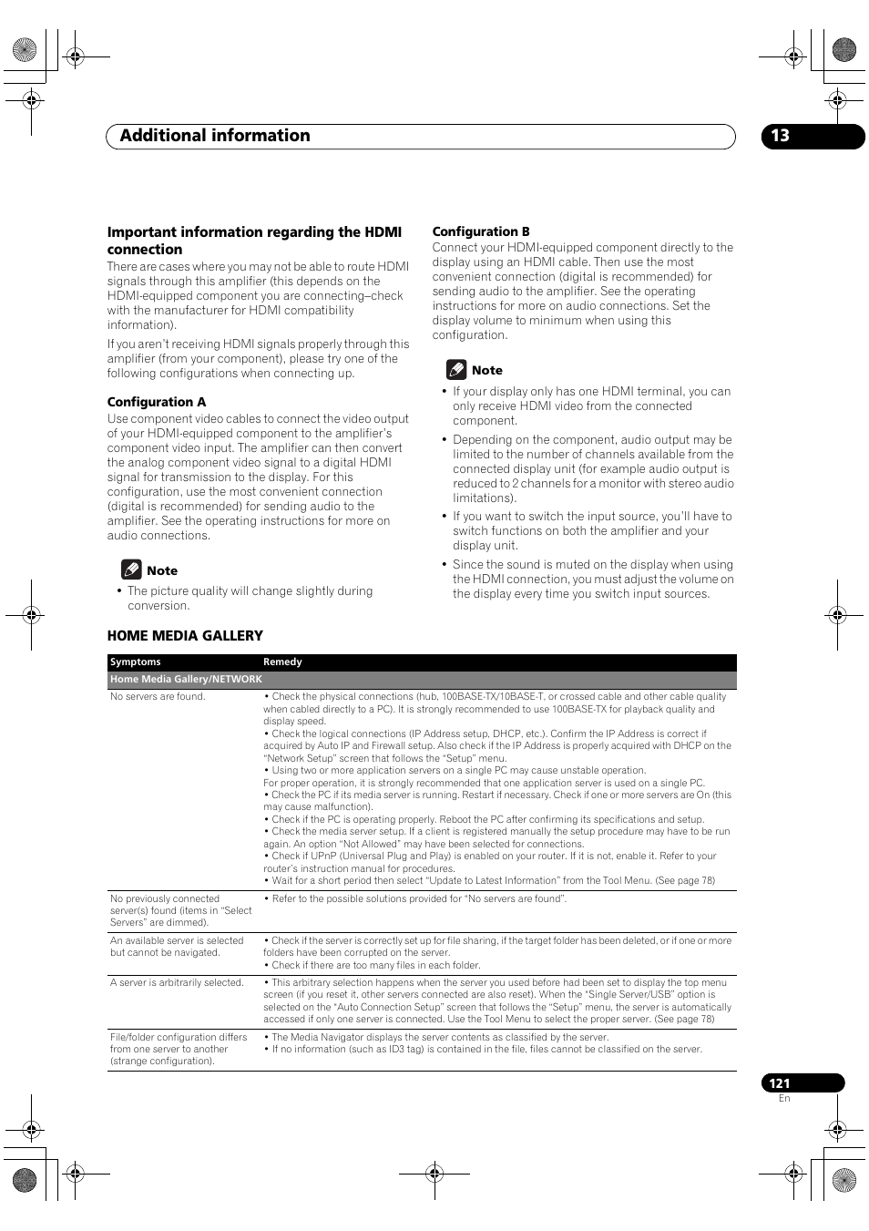 Additional information 13 | Pioneer SC-LX90 User Manual | Page 121 / 150
