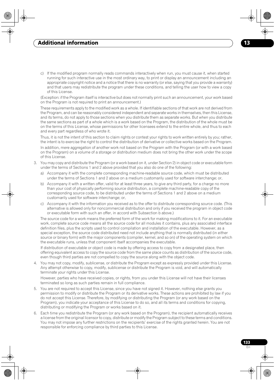 Additional information 13 | Pioneer SC-LX90 User Manual | Page 133 / 150