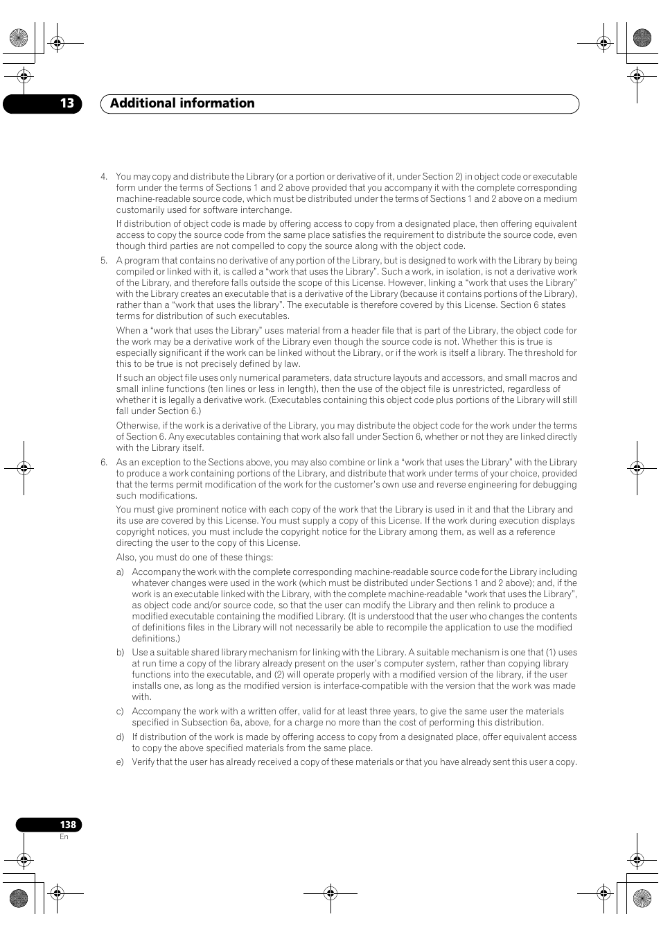 Additional information 13 | Pioneer SC-LX90 User Manual | Page 138 / 150