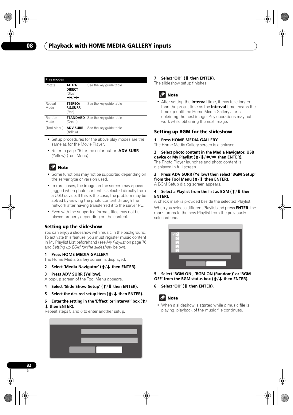 Playback with home media gallery inputs 08 | Pioneer SC-LX90 User Manual | Page 82 / 150