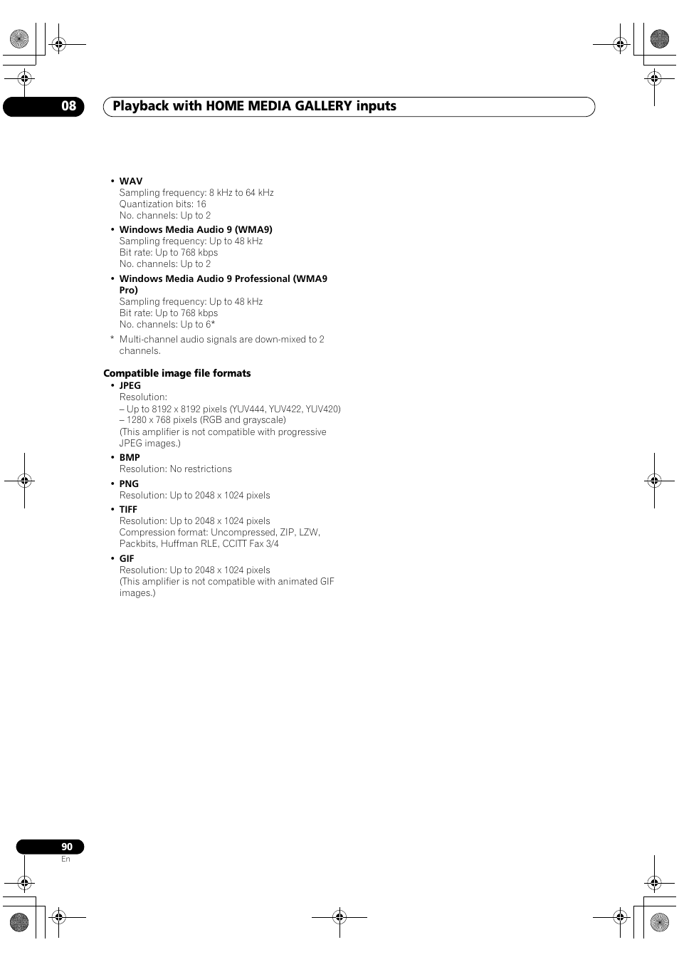 Playback with home media gallery inputs 08 | Pioneer SC-LX90 User Manual | Page 90 / 150