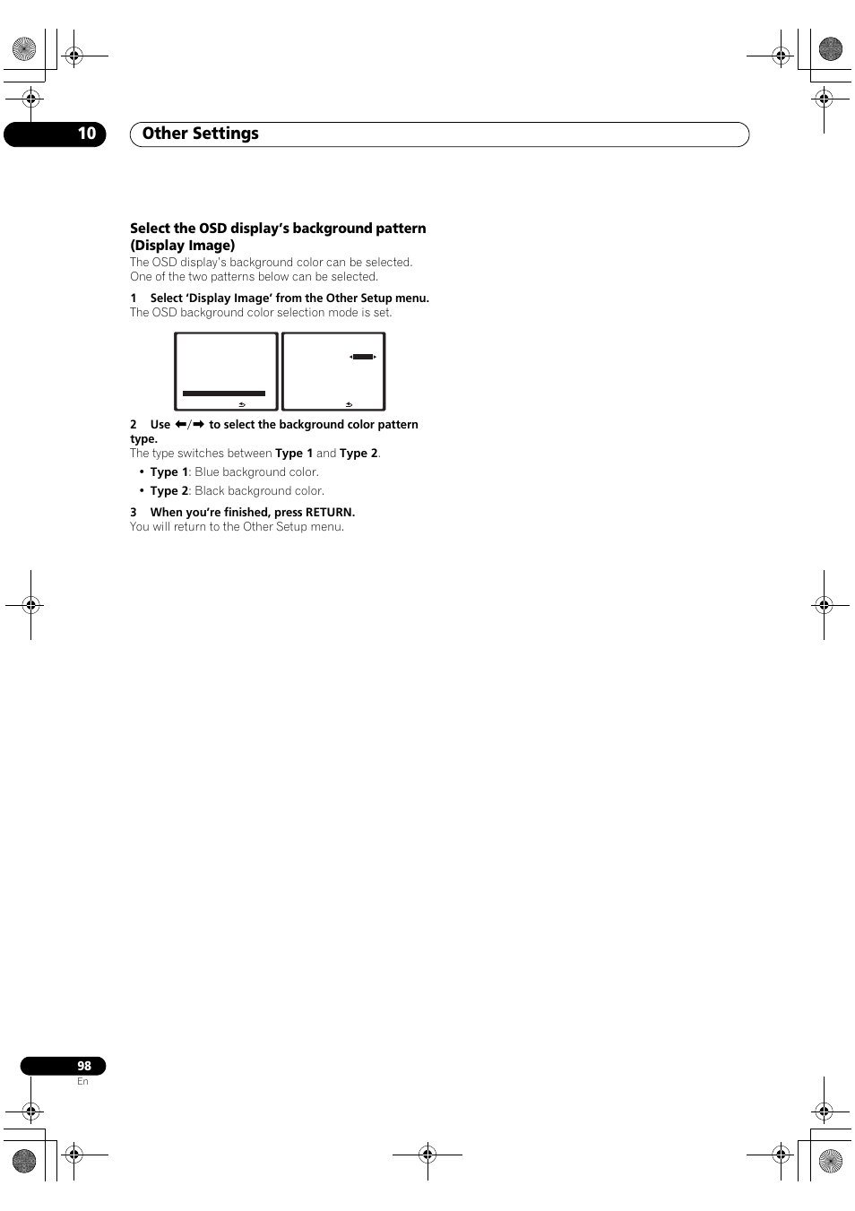 Other settings 10 | Pioneer SC-LX90 User Manual | Page 98 / 150