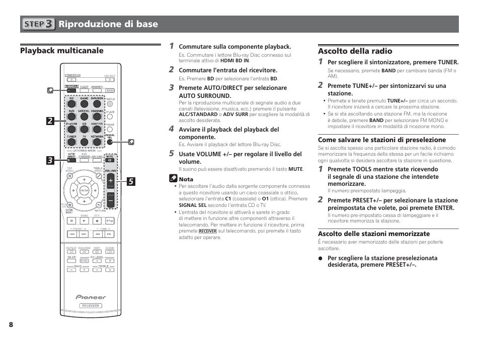 Riproduzione di base | Pioneer VSX-S510-S User Manual | Page 32 / 60