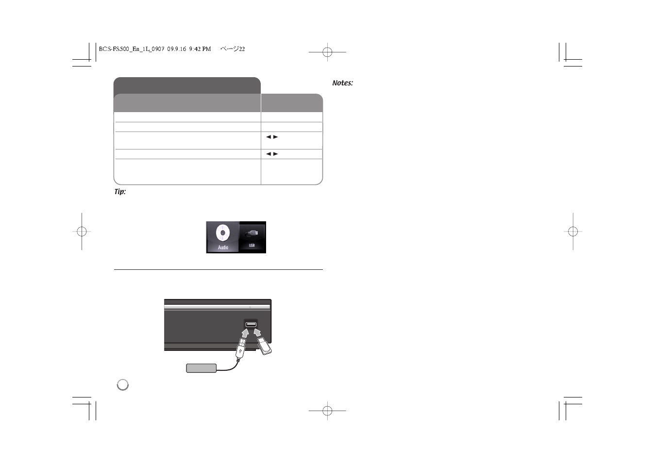 Using usb devices | Pioneer BCS-FS500 User Manual | Page 22 / 56