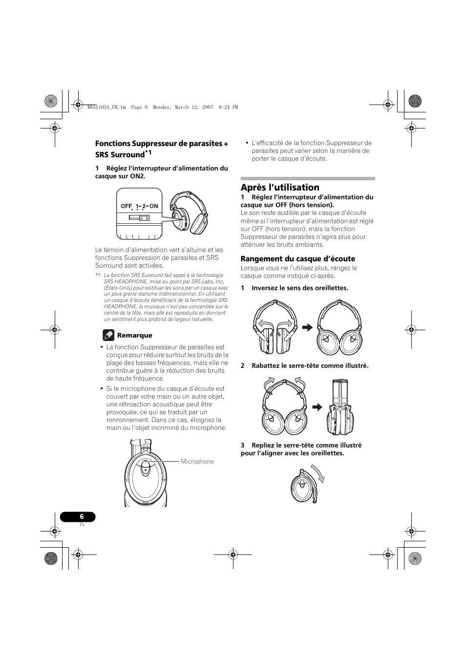 Après l’utilisation | Pioneer SE-MJ7NC User Manual | Page 14 / 132