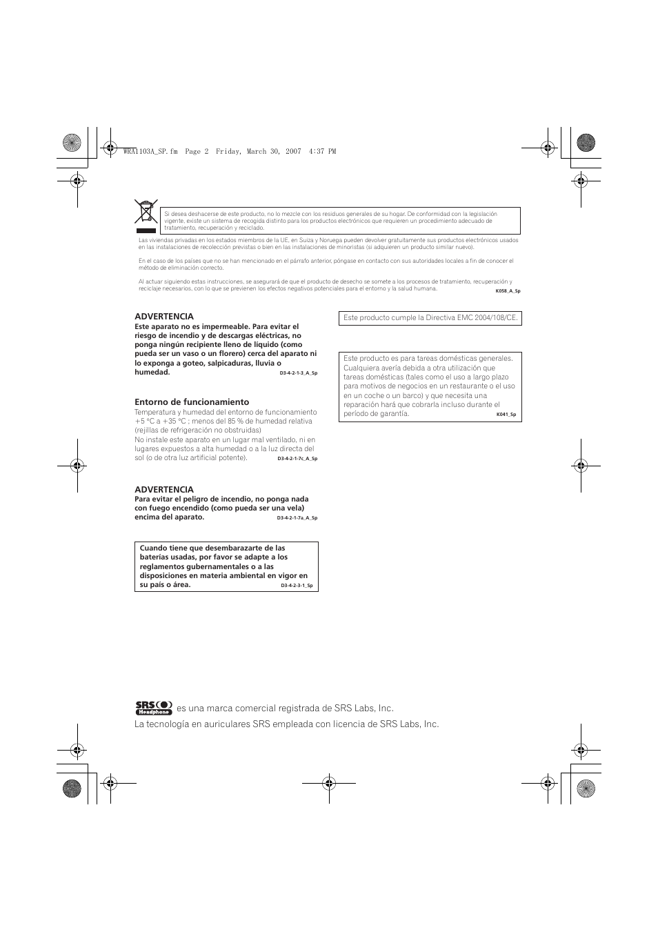 Pioneer SE-MJ7NC User Manual | Page 34 / 132