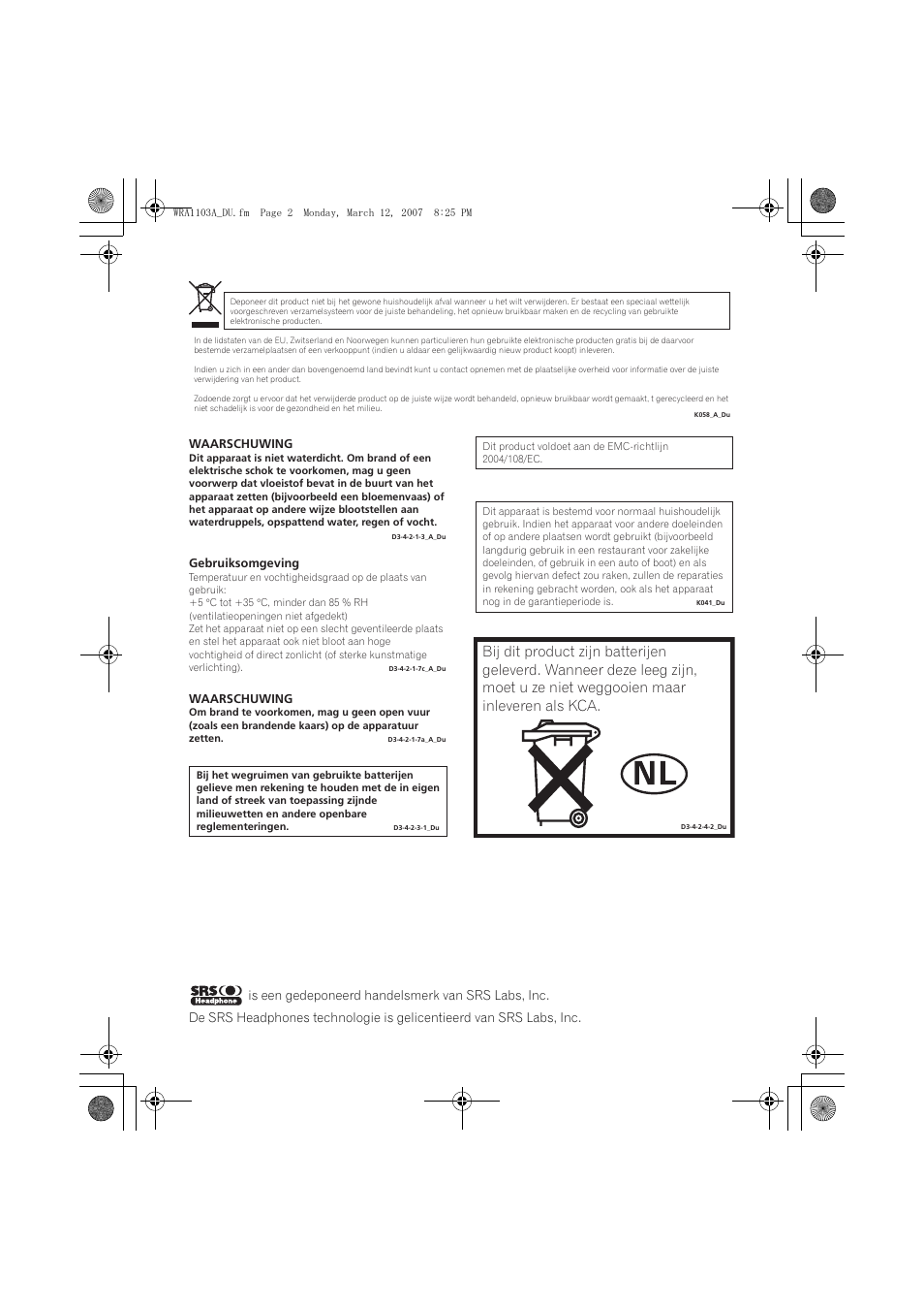 Pioneer SE-MJ7NC User Manual | Page 42 / 132