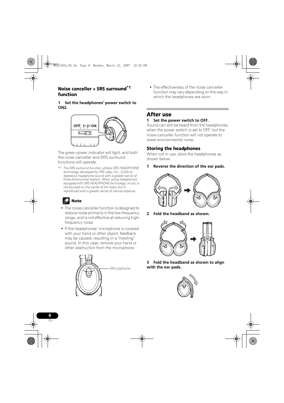 After use | Pioneer SE-MJ7NC User Manual | Page 6 / 132