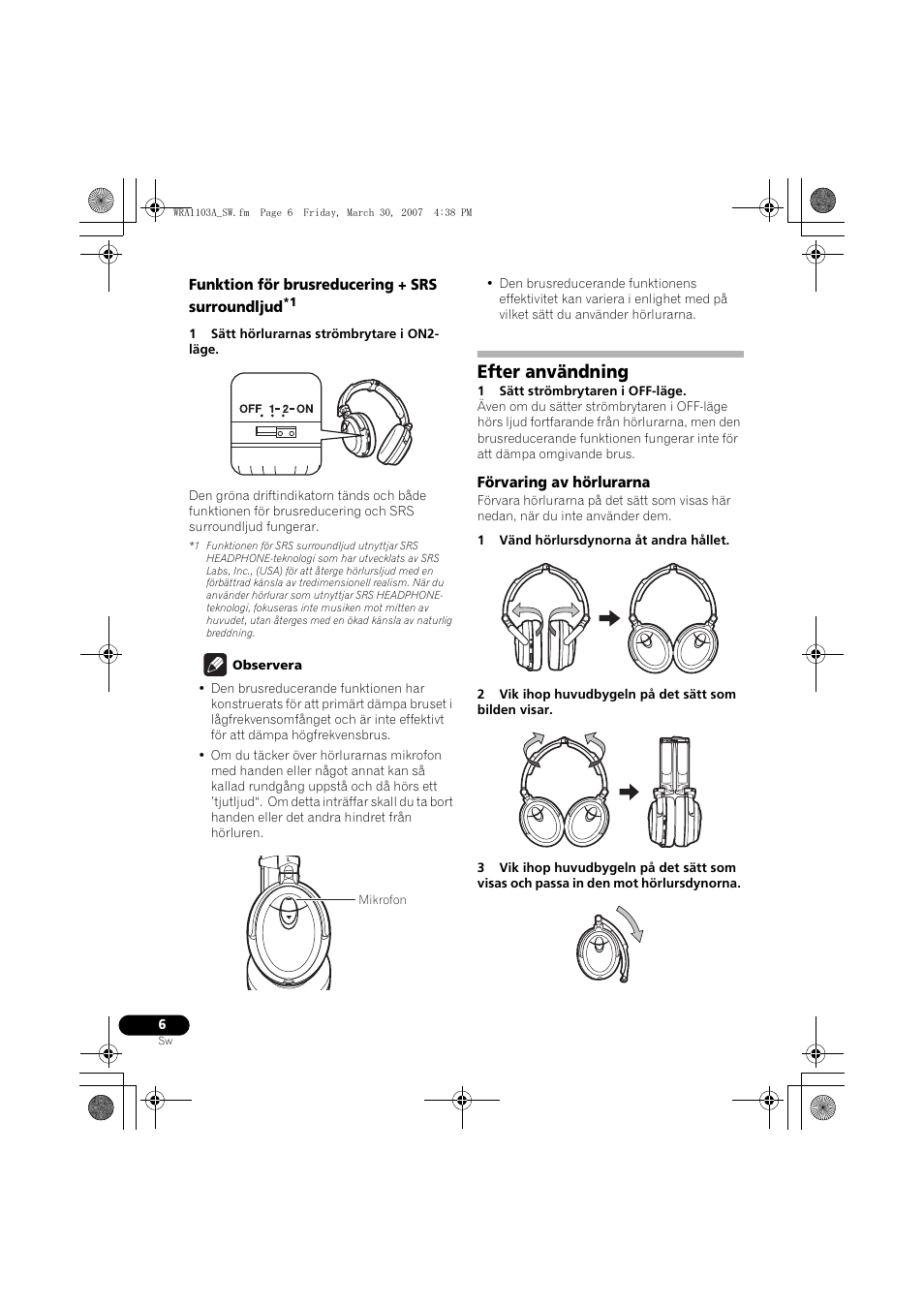 Efter användning | Pioneer SE-MJ7NC User Manual | Page 62 / 132