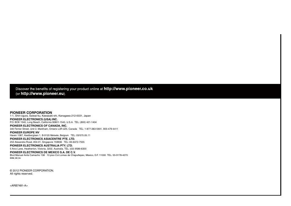 Pioneer SC-LX56-S User Manual | Page 124 / 124