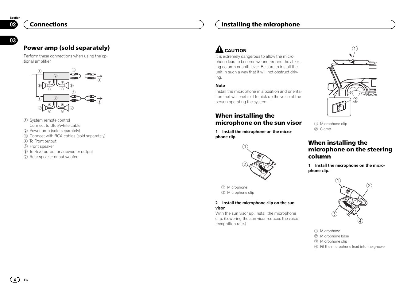 Pioneer DEH-4400BT User Manual | Page 4 / 32