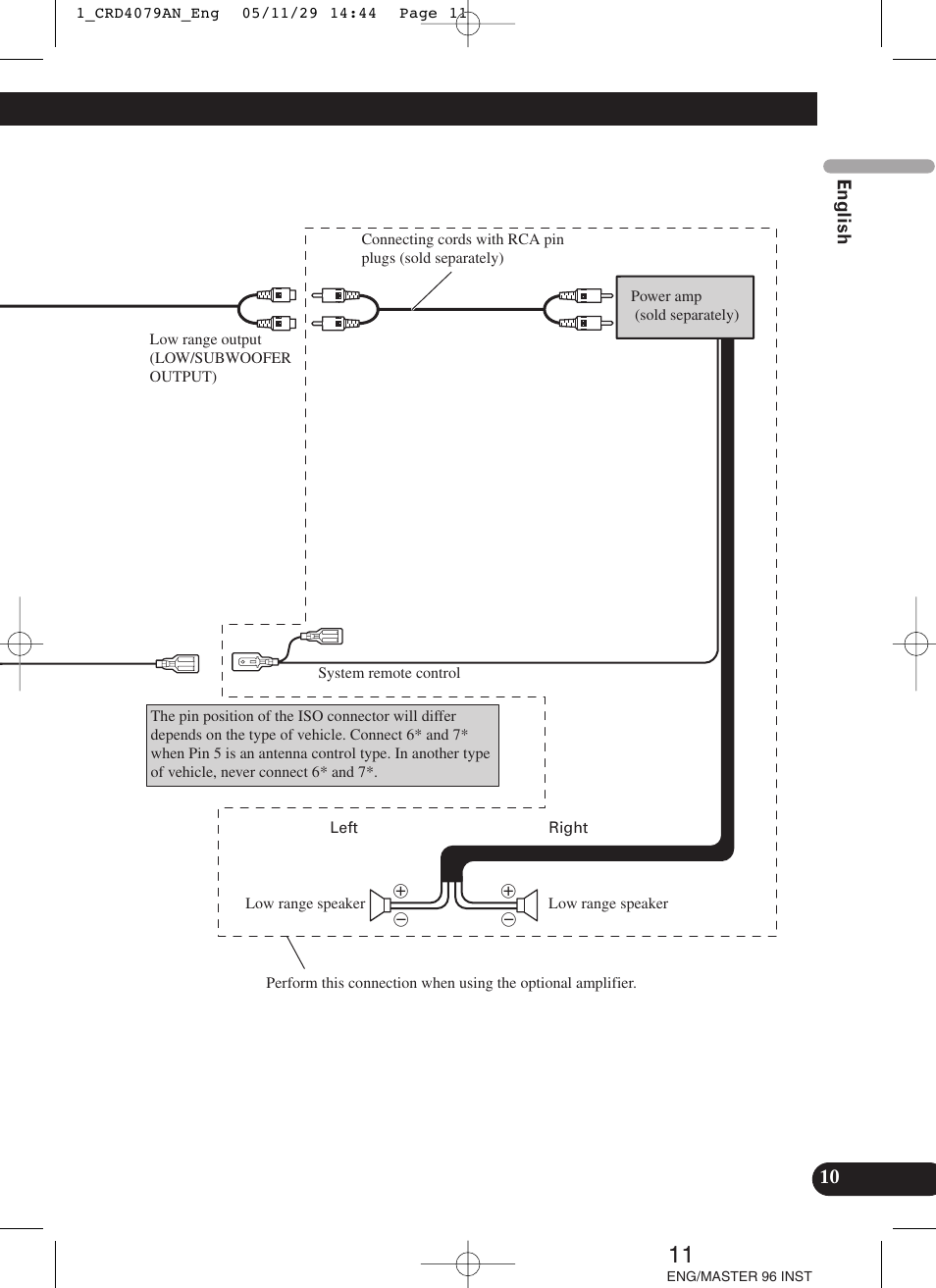 Pioneer DEH-P88RS User Manual | Page 11 / 100