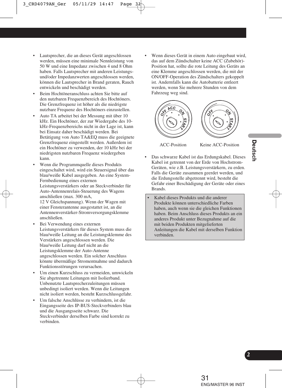 Pioneer DEH-P88RS User Manual | Page 31 / 100