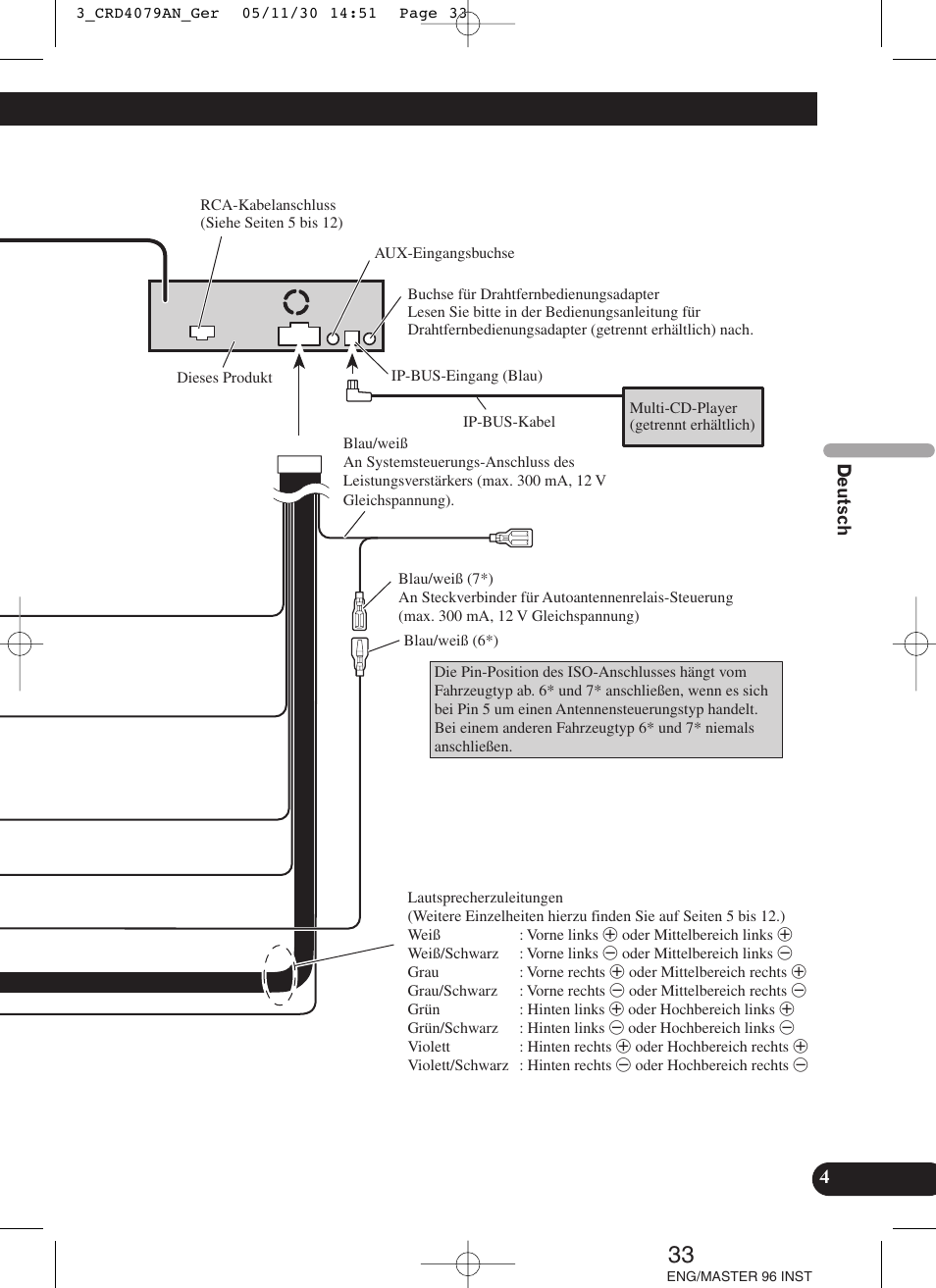 Pioneer DEH-P88RS User Manual | Page 33 / 100