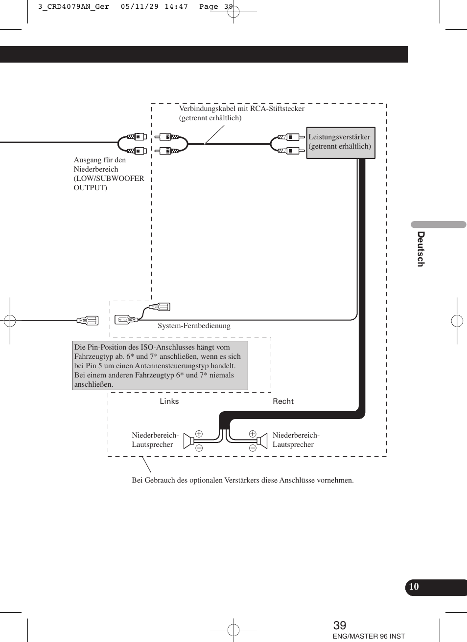 Pioneer DEH-P88RS User Manual | Page 39 / 100