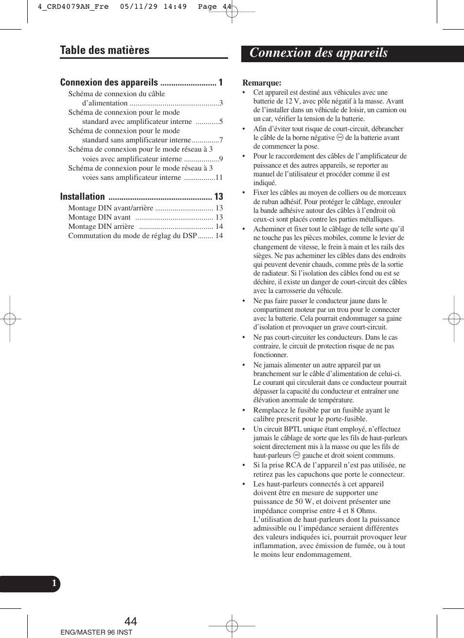 Pioneer DEH-P88RS User Manual | Page 44 / 100