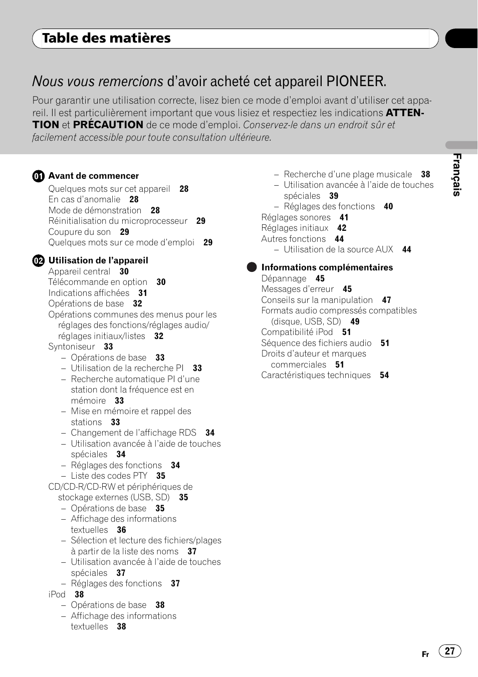 Pioneer DEH-3200UB User Manual | Page 27 / 116